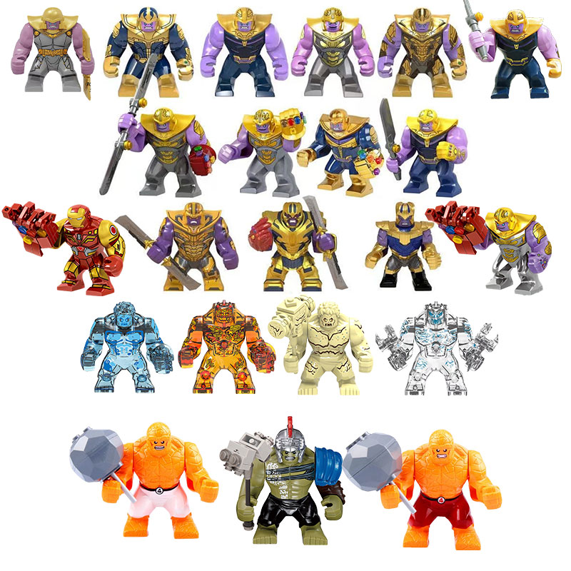 Lego Minifigure Holder - Персонаж супергероя Marvel Thanos, Stone Man,
