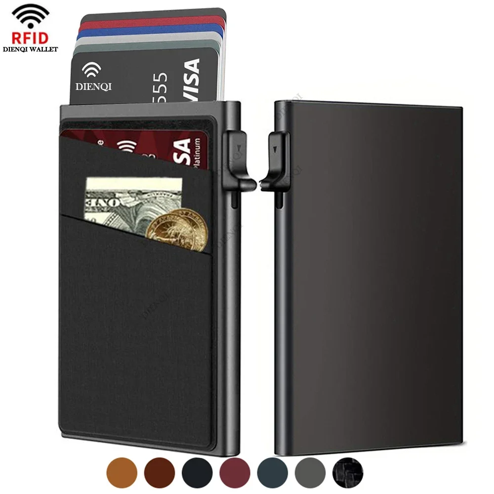 Card Top Loader - RFID бизнес-держатель для кредитных карт, мужские